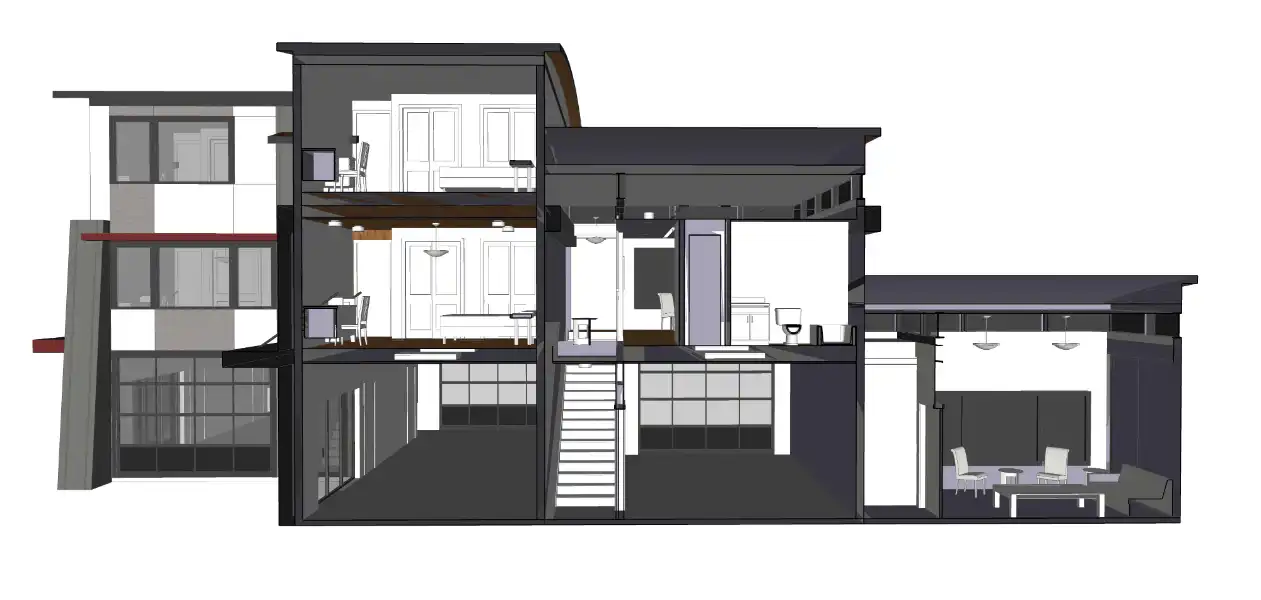 Hudson-Design-Monticello-Motor-Club-Autominiums-Section-Drawing